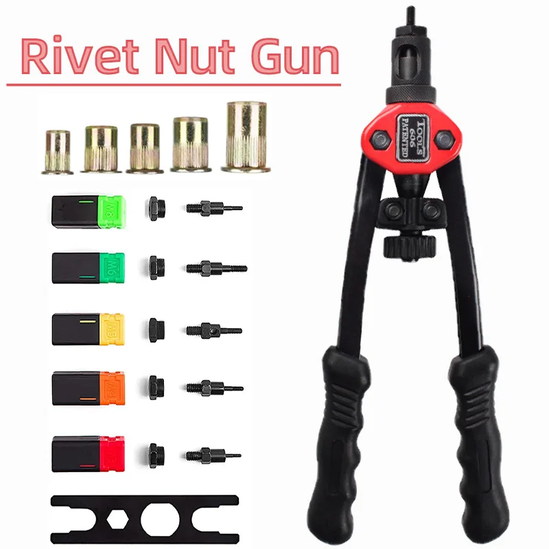 Rivet Setter Tool - BT-606 Mandrel Rivet Nut Gun, Hand