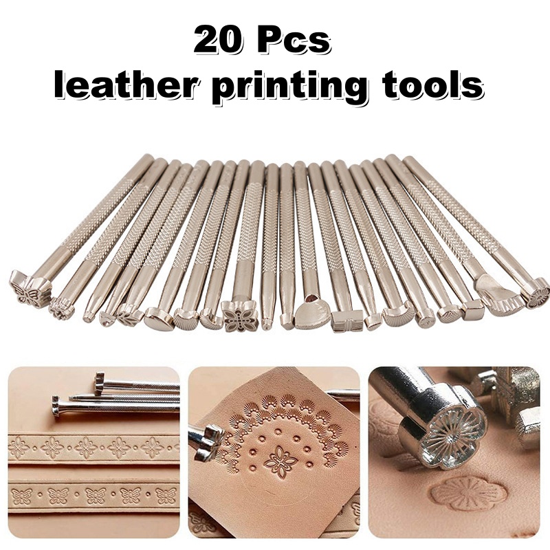 20Pcs Leather Stamping Tools L - Leather Work Organiser 评论和价格