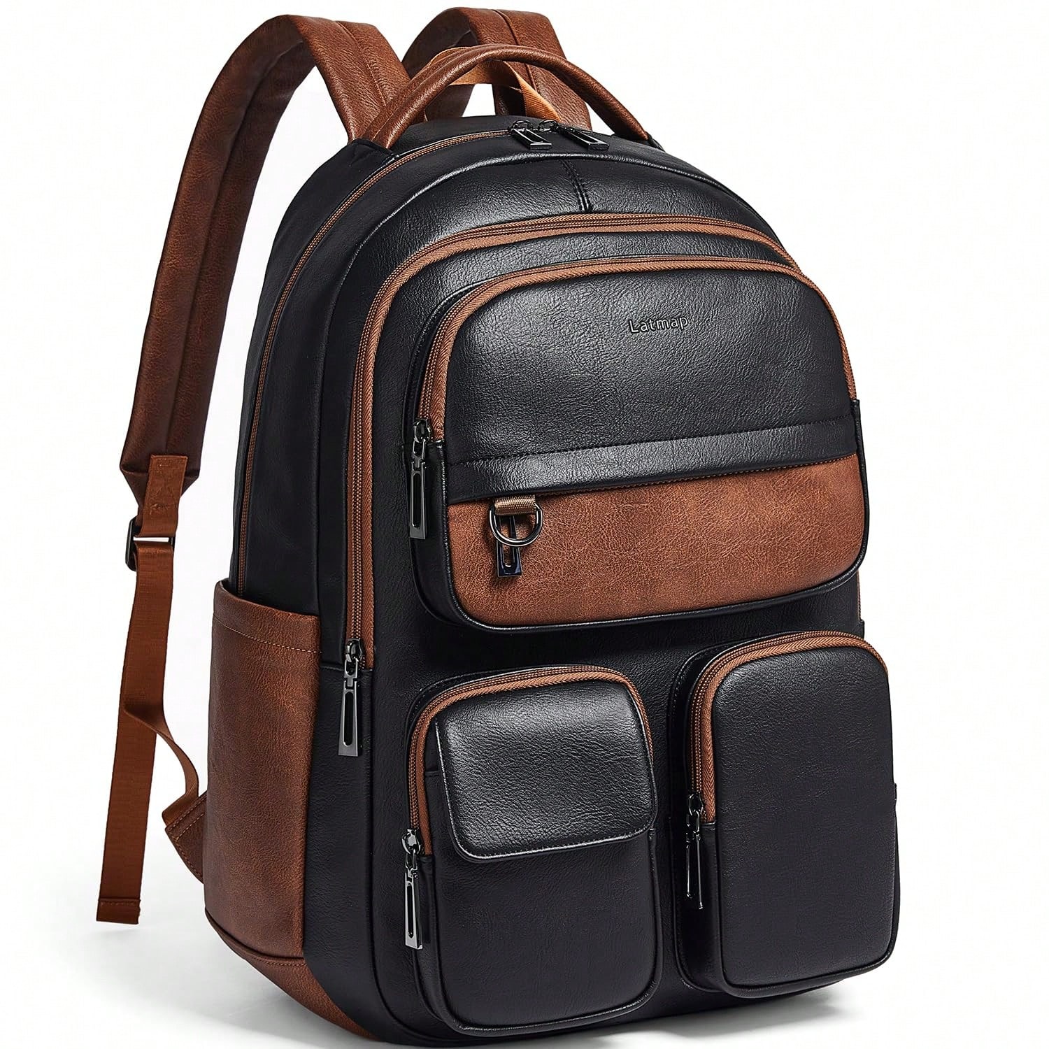 LATMAP Vegan Leather Backpack  - Leather Work Womens Backpack 评论和价格