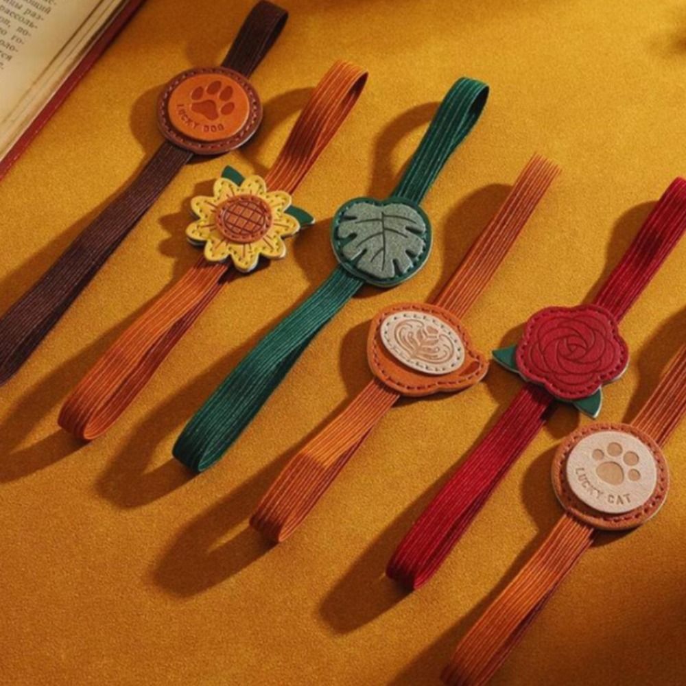 Vintage Elastic Bands Leather  - Leather Work Notepad 评论和价格