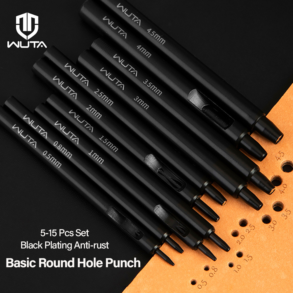 WUTA 5-15Pcs Basic Black Anti- - Leather Work Organiser 评论和价格