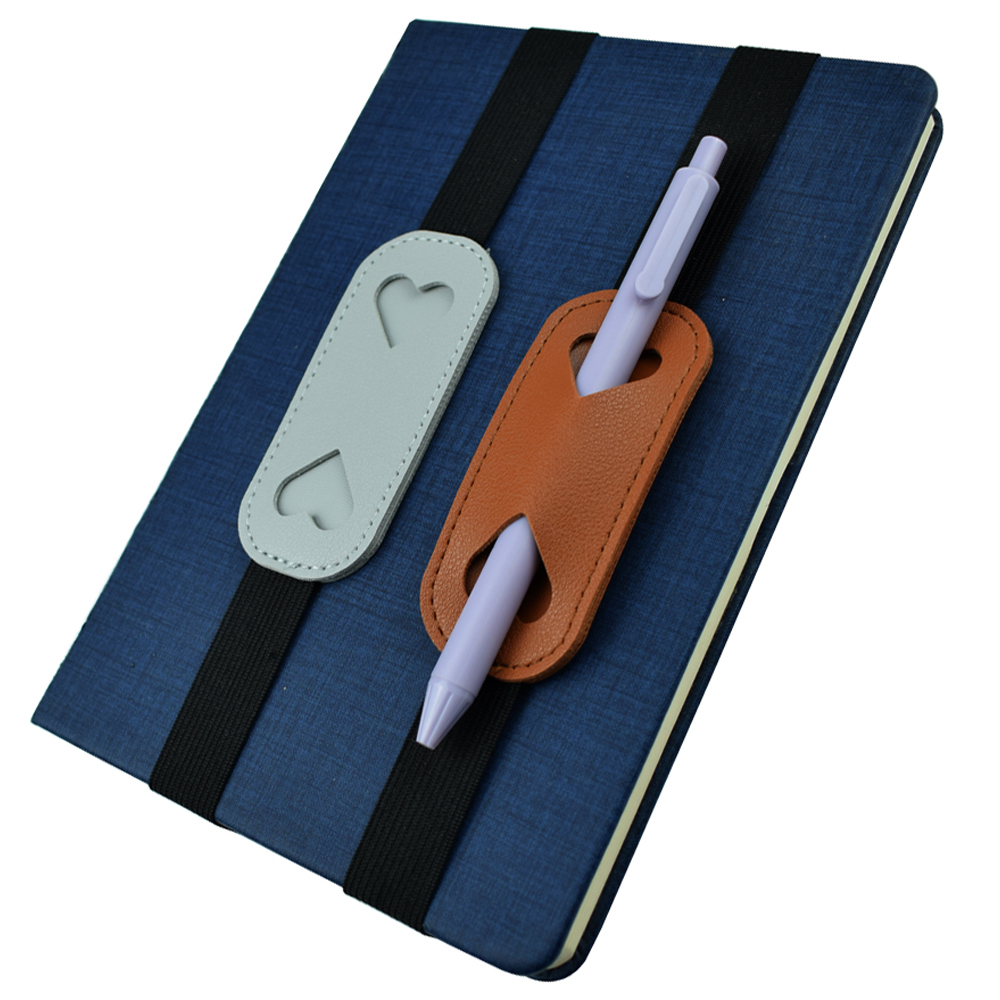 Elastic PU Leather Pen Holder  - Leather Work Notepad 评论和价格