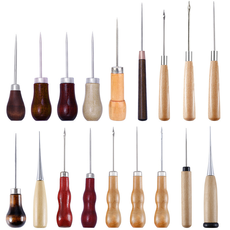 Leather Awl Wood Handle Awls S - Leather Work Organiser 评论和价格