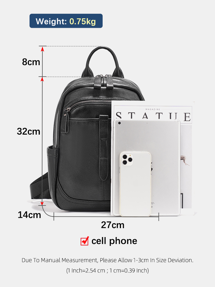 Zency Women's Genuine Leather  - Leather Work Womens Backpack 评论和价格
