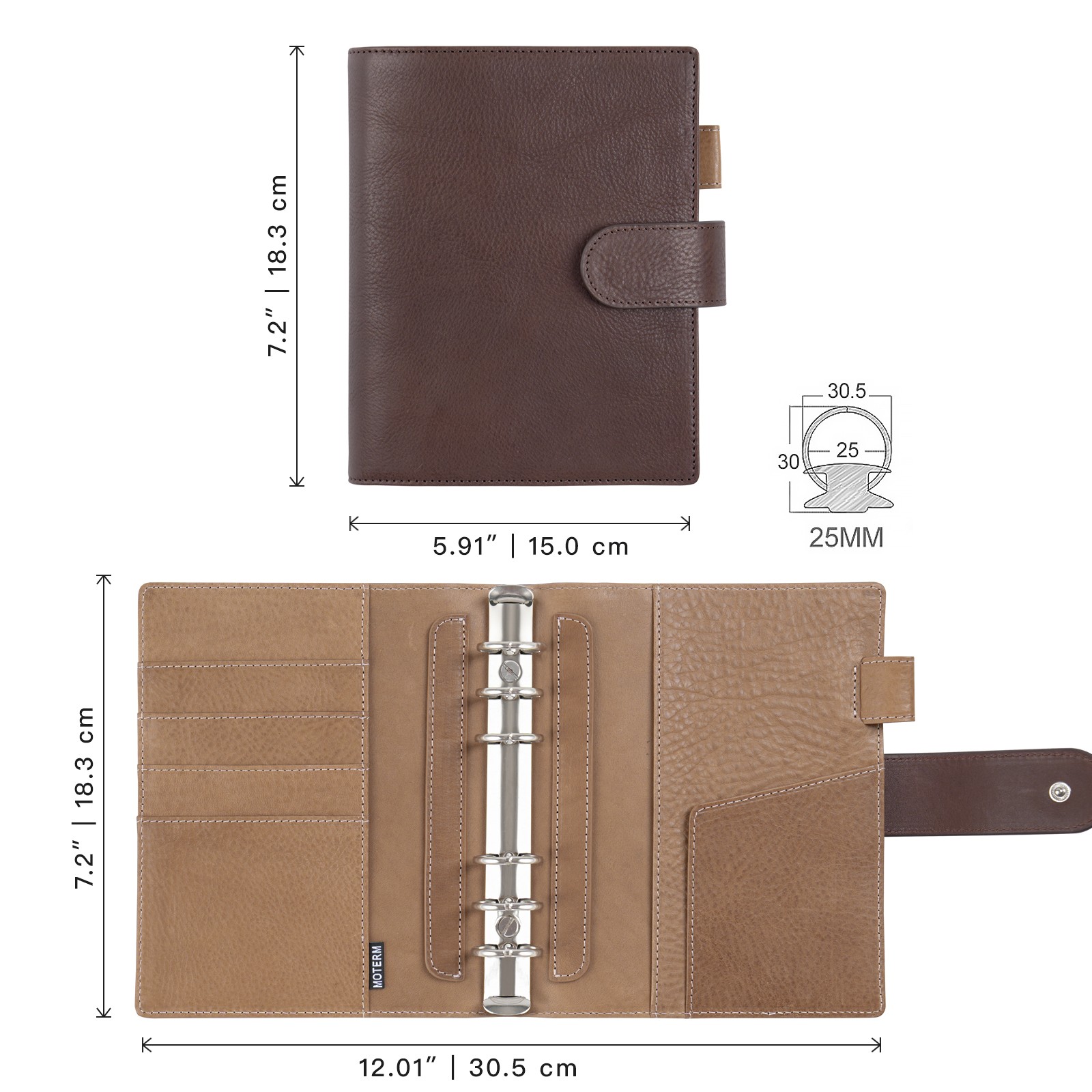 Moterm Franklin Covey Compact  - Leather Work Notepad 评论和价格