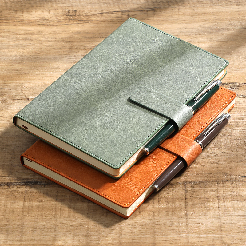 A5 Business Notebook Color-Cha - Leather Work Notepad 评论和价格