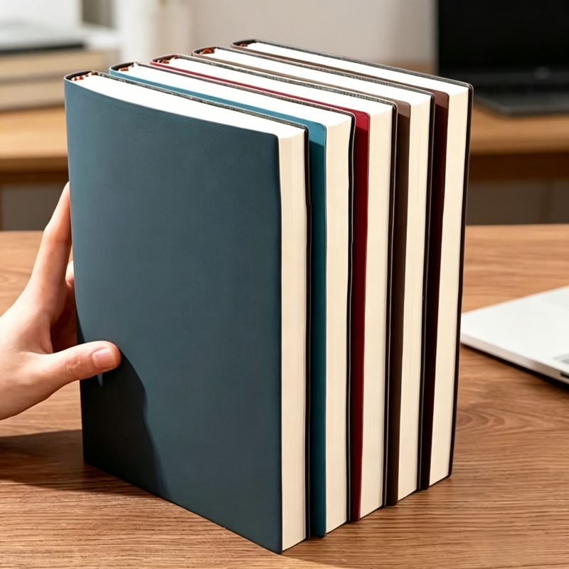 A5 Soft Leather Notebook with  - Leather Work Notepad 评论和价格