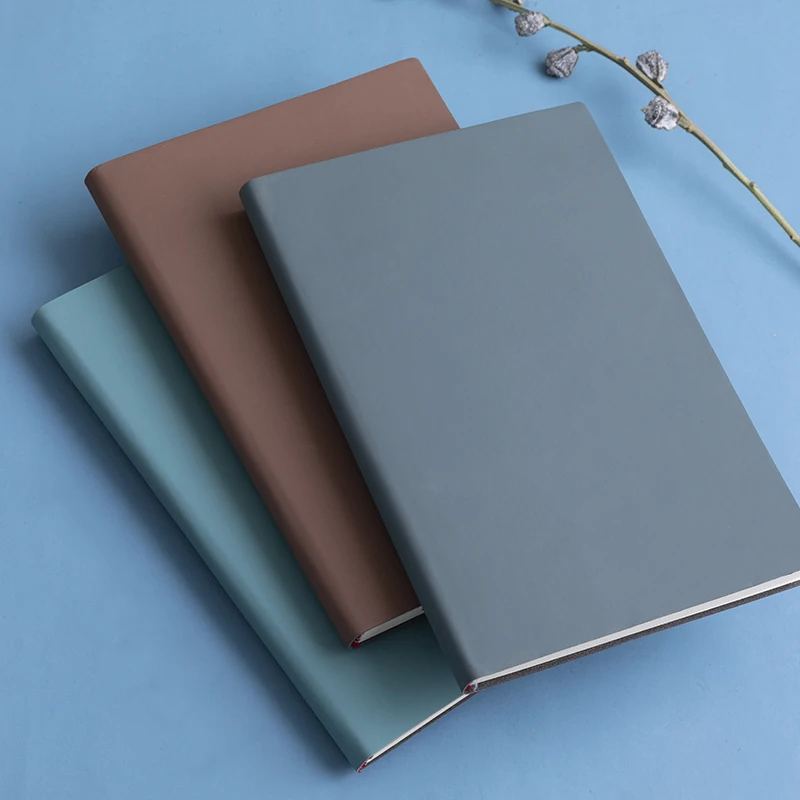 A5 Soft Leather Notebook with  - Leather Work Notepad 评论和价格