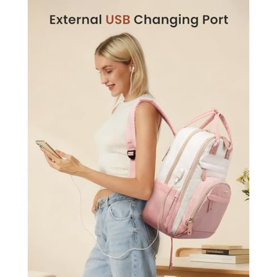 Backpack for Women, Laptop Bac - Leather Work Womens Backpack 评论和价格
