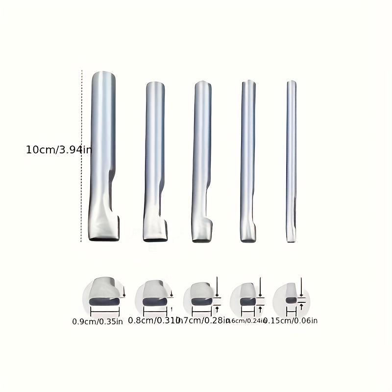 5pcs Leather Oblong Belt Hole  - Leatherwork Punch 评论和价格