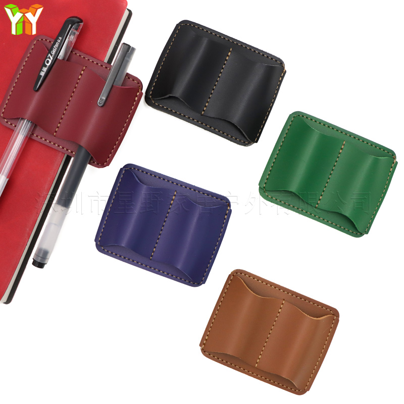 Portable PU Leather Pen Holder - Leather Work Notepad 评论和价格