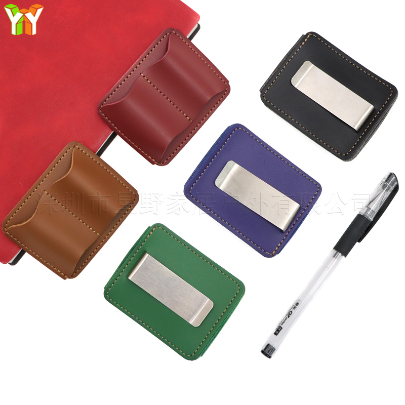Portable PU Leather Pen Holder - Leather Work Notepad 评论和价格