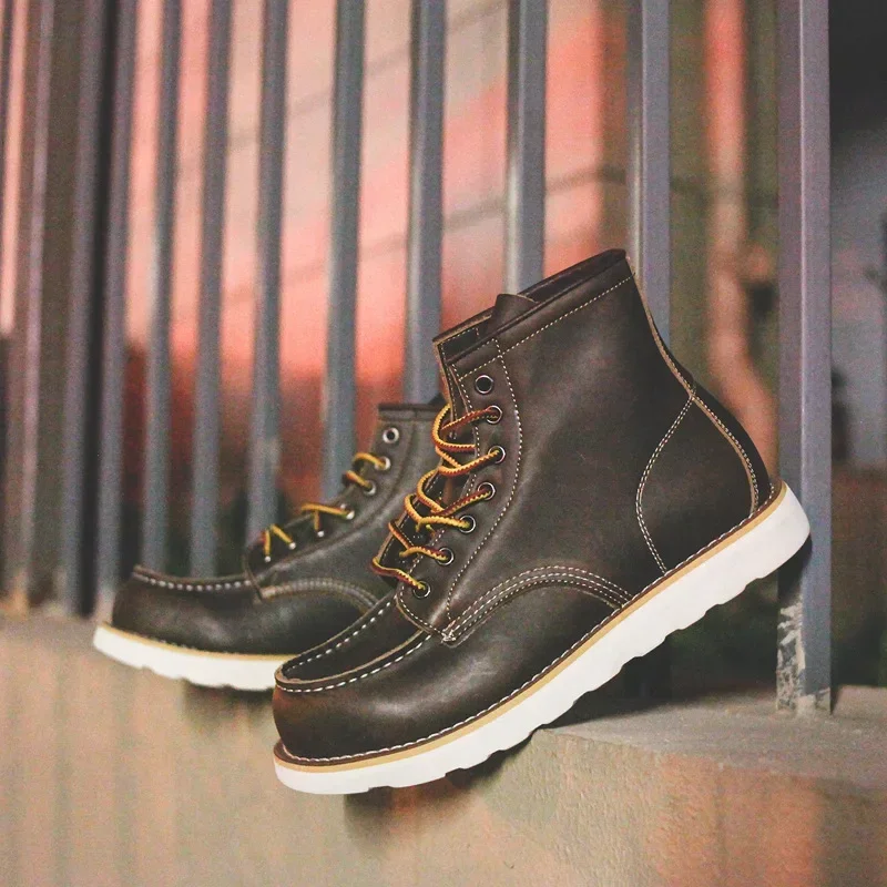 Genuine Leather Men's Boots Vi - Leather Work Organiser 评论和价格