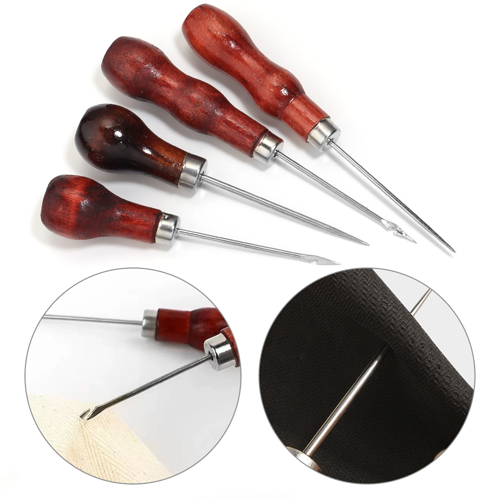 Wooden Handle Awls DIY Leather - Leatherwork Punch 评论和价格