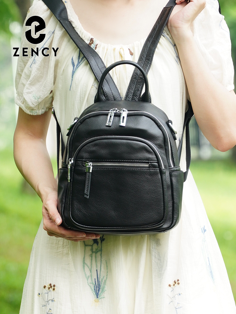 Zency Genuine Leather Small Ba - Leather Work Womens Backpack 评论和价格