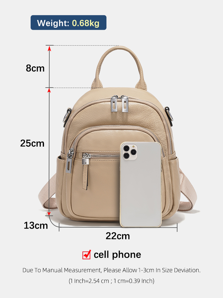 Zency Genuine Leather Small Ba - Leather Work Womens Backpack 评论和价格