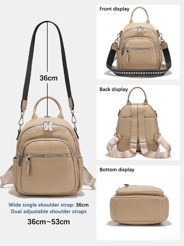 Zency Genuine Leather Small Ba - Leather Work Womens Backpack 评论和价格
