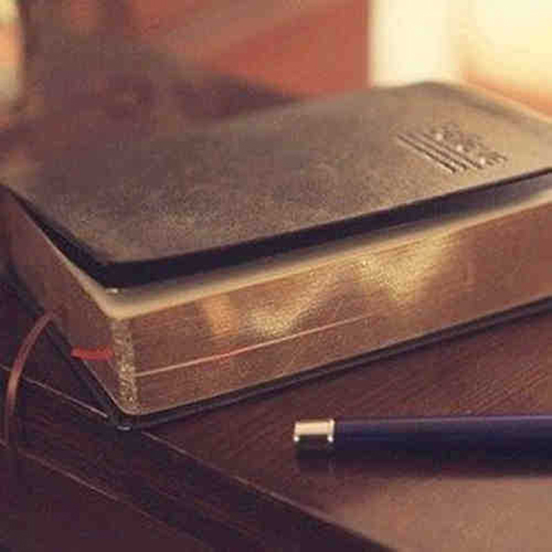 Vintage Thick Leather Bible No - Leather Work Notepad 评论和价格