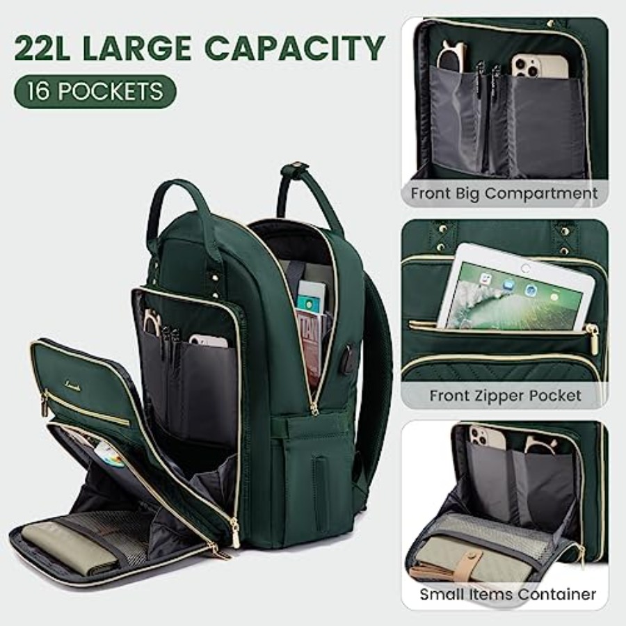 Laptop Backpack for Women, Wat - Leather Work Womens Backpack 评论和价格