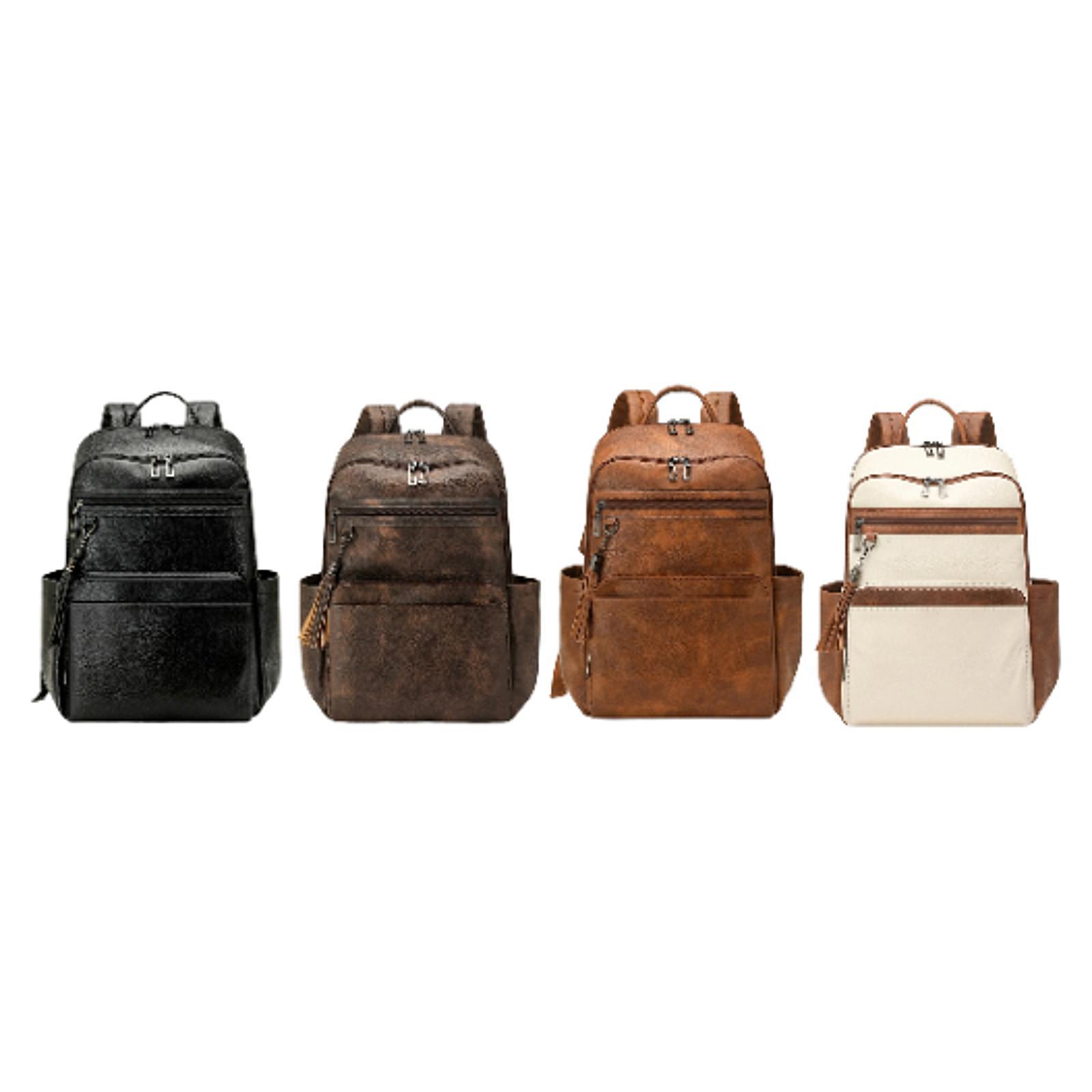 Premium PU Leather Womens Trav - Leather Work Womens Backpack 评论和价格