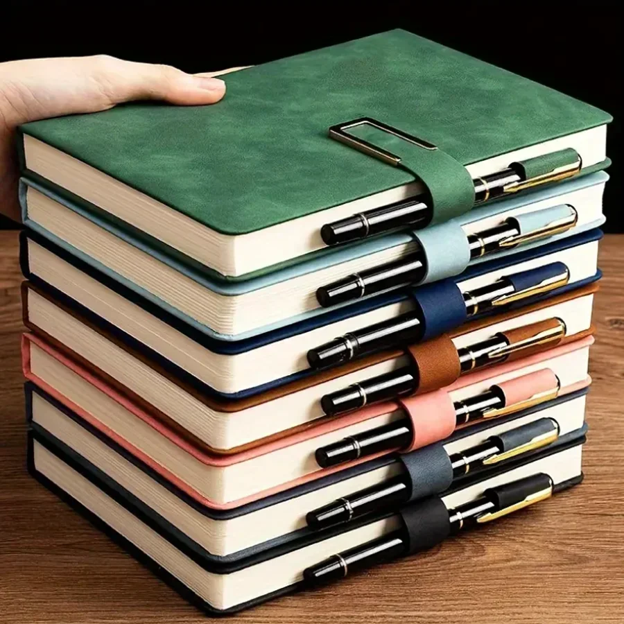 1pcs Soft-Cover Vintage A5 Lea - Leather Work Notepad 评论和价格