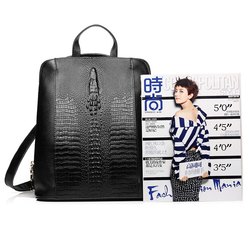 Zency Women's Crocodile Leathe - Leather Work Womens Backpack 评论和价格
