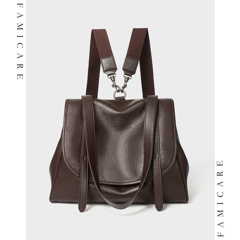 Female Vintage Soft Split Leat - Leather Work Womens Backpack 评论和价格