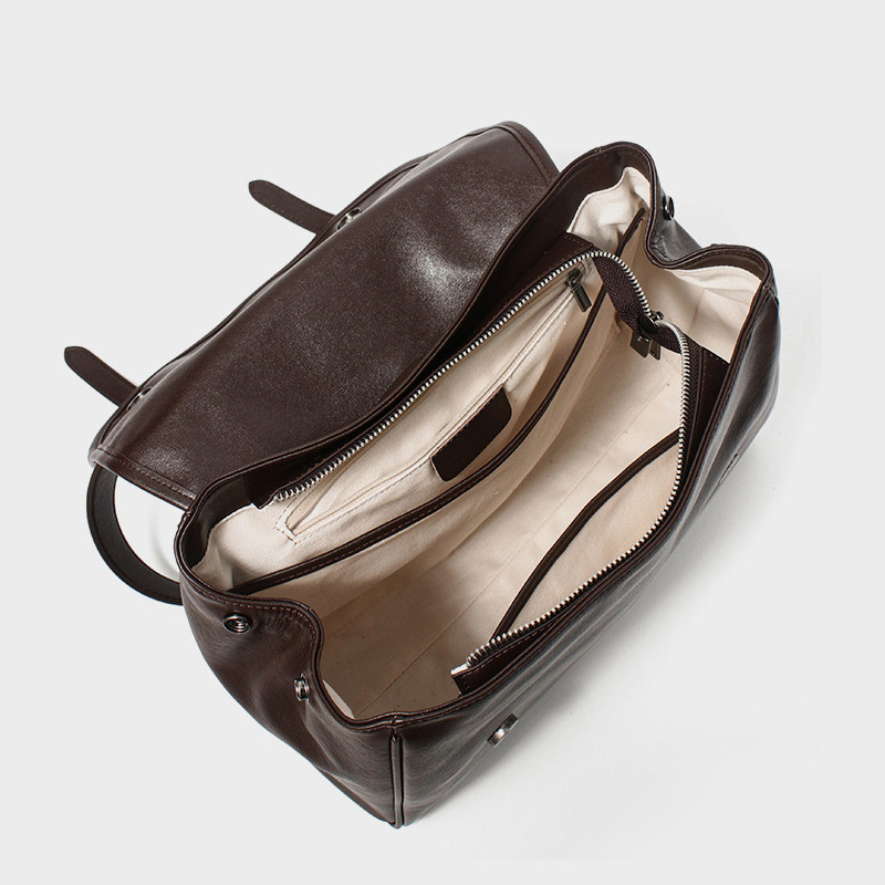 Female Vintage Soft Split Leat - Leather Work Womens Backpack 评论和价格